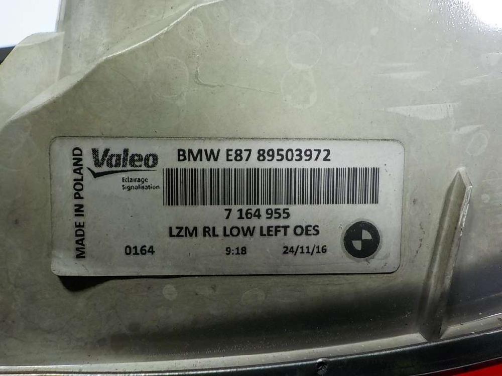 Piloto trasero izquierdo N47D20A 63217164955 de Bmw 1 (e87) 2007-2011 143 CV con 176529 km - pieza usada