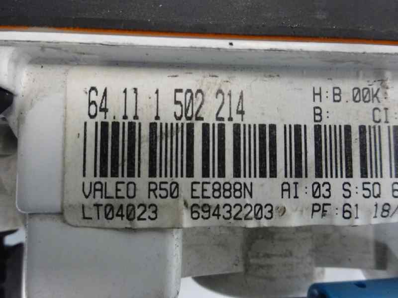 W10B16A 64111502214 de Mini Mini (r50, r53) 2001-2006 90 CV con 91128 km - pieza usada