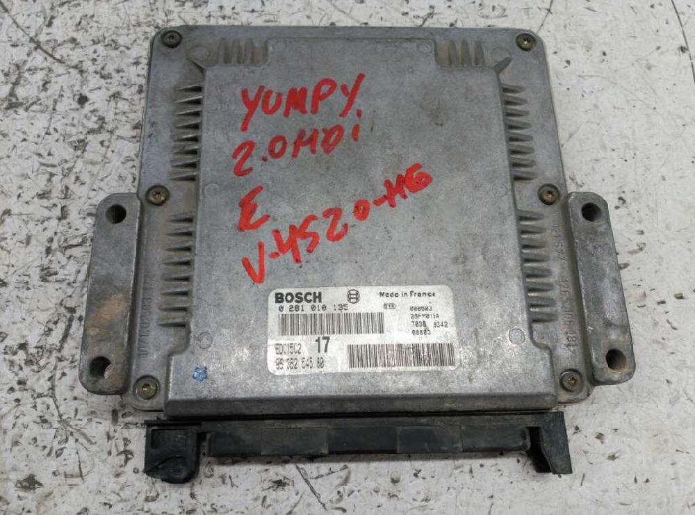 Centralita motor uce 0281010135 de Citroen Jumpy (vf7) 2007-2007 109 CV con 299182 km