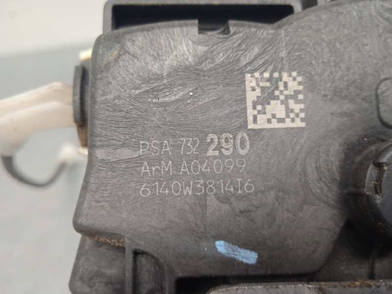 Cerradura puerta delantera derecha 9HZ 732290 de Peugeot 3008 monospace (0u_) 2009-2016 109 CV con 173833 km - pieza usada