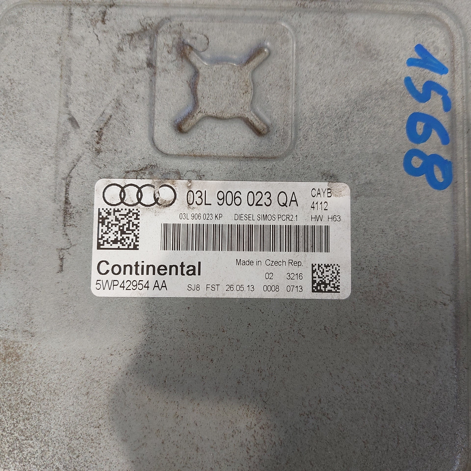 AUDI A1 8X (2010-2020) Moottorin ohjausyksikkö ECU 03L906023QA 24891043