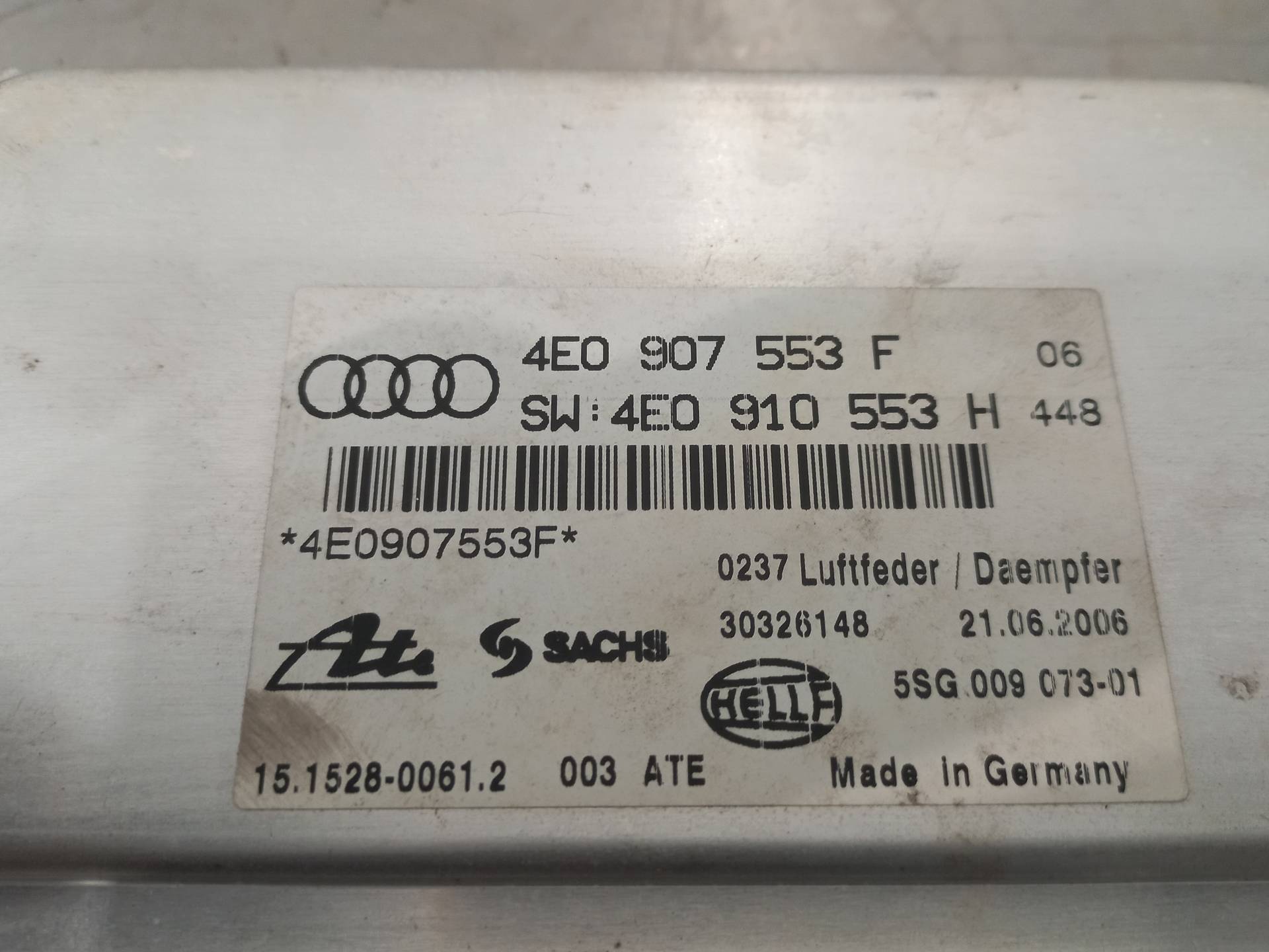 AUDI A8 D3/4E (2002-2010) Μονάδα ελέγχου ανάρτησης 4E0907553F 26409966