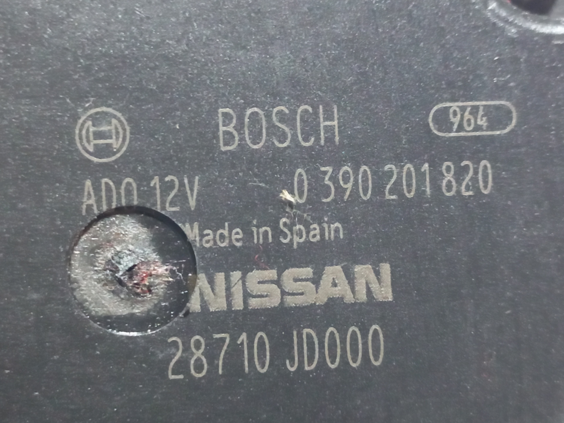 NISSAN Qashqai 1 generation (2007-2014) Tailgate  Window Wiper Motor 28710JD000 24891957