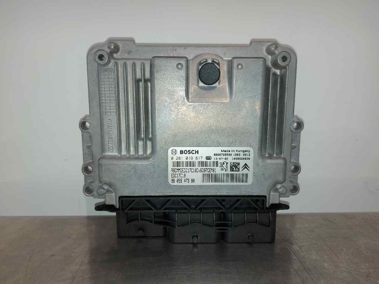 PEUGEOT 308 T7 (2007-2015) Engine Control Unit ECU 9805947380 26408342