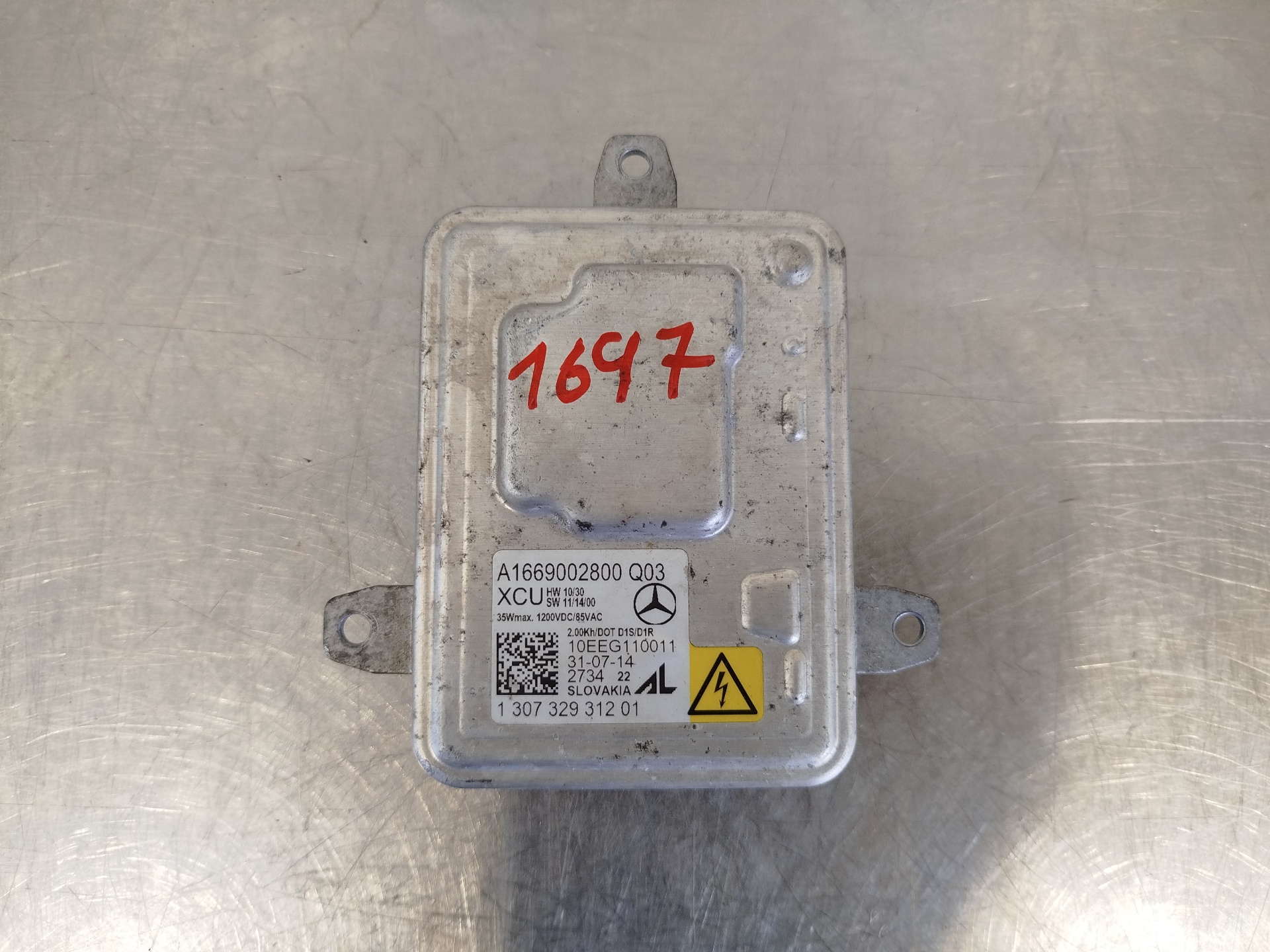 MERCEDES-BENZ A-Class W176 (2012-2018) Xenon Light Control Unit A1669002800 26417809