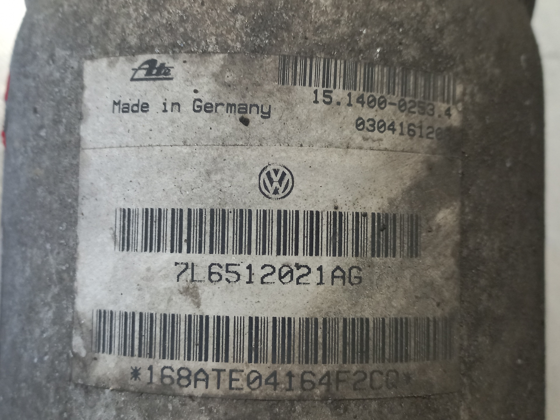 VOLKSWAGEN Touareg 1 generation (2002-2010) Støddæmper venstre bag 7L6512021AG 26414791