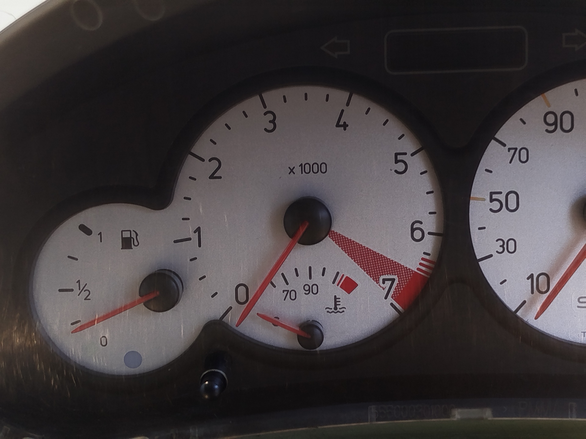 PEUGEOT 206 1 generation (1998-2009) Спідометр 9648837180 24892403