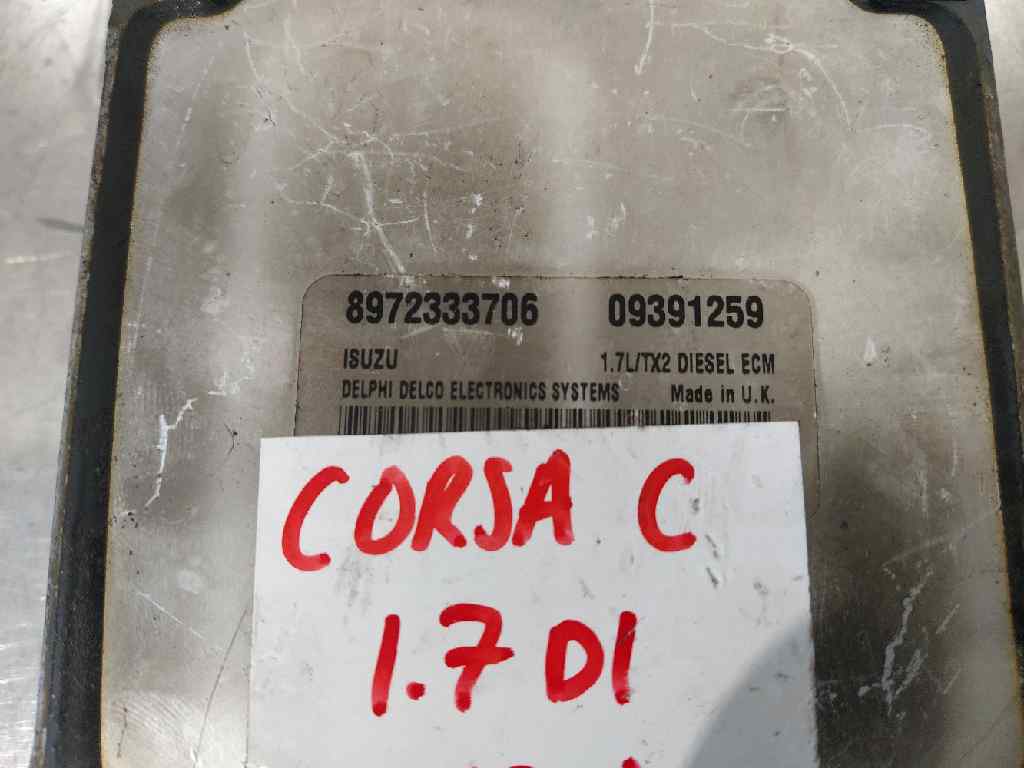 OPEL Corsa C (2000-2006) motorvezérlő egység 8972333706 26391367