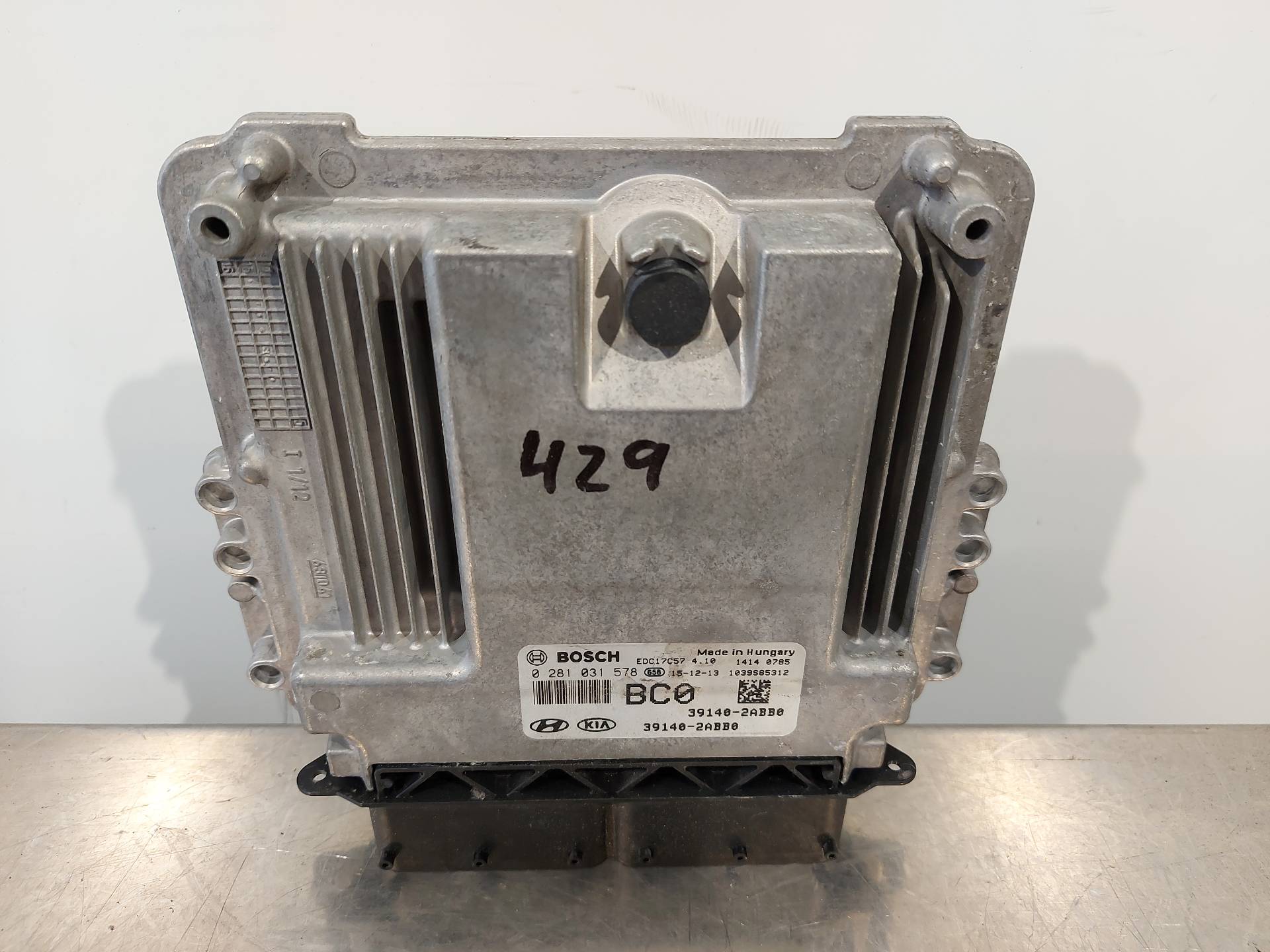 HYUNDAI i30 GD (2 generation) (2012-2017) Engine Control Unit ECU 391402ABB0 26406810