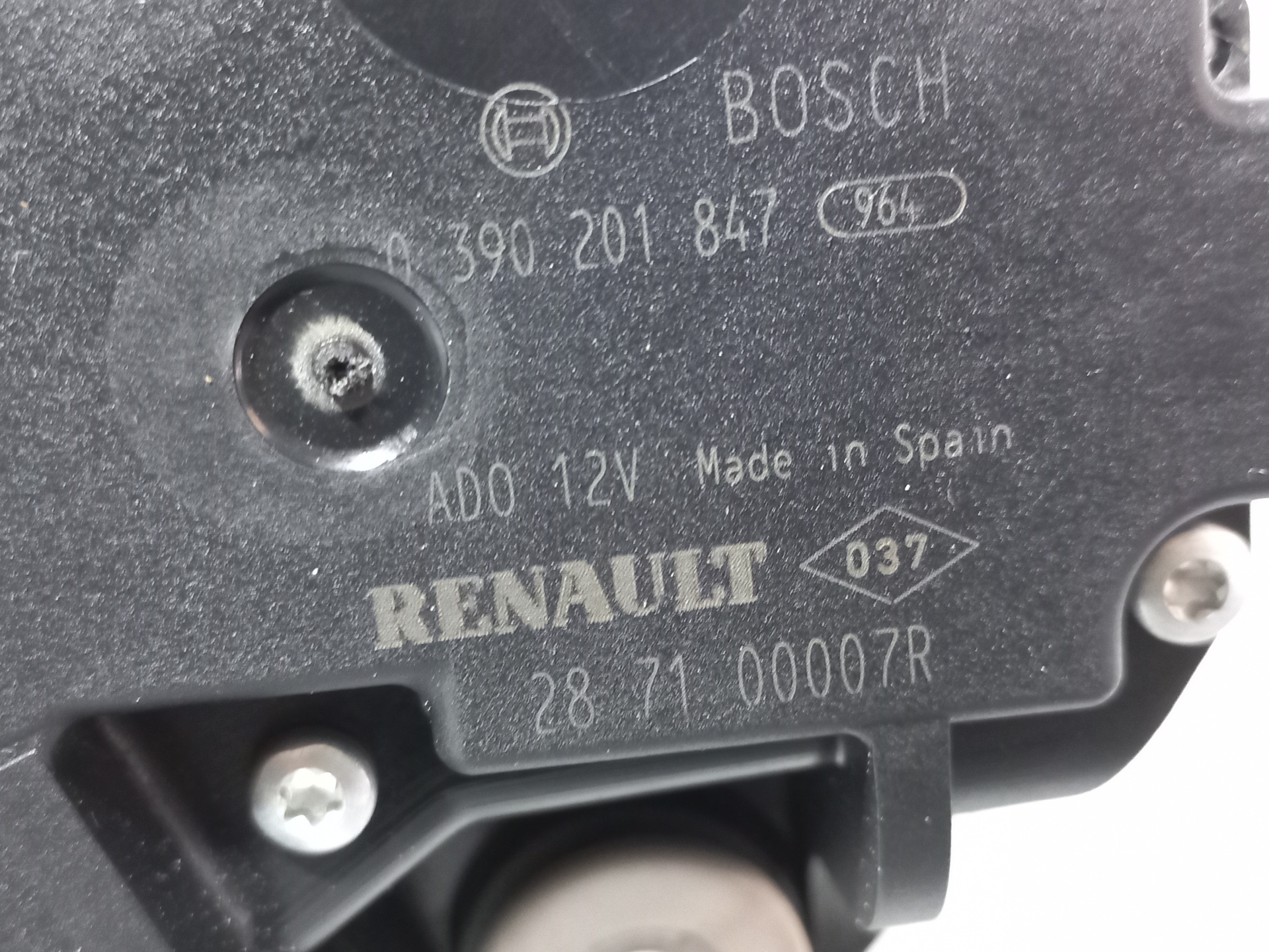 RENAULT Megane 3 generation (2008-2020) Tailgate  Window Wiper Motor 287100007R 24892023