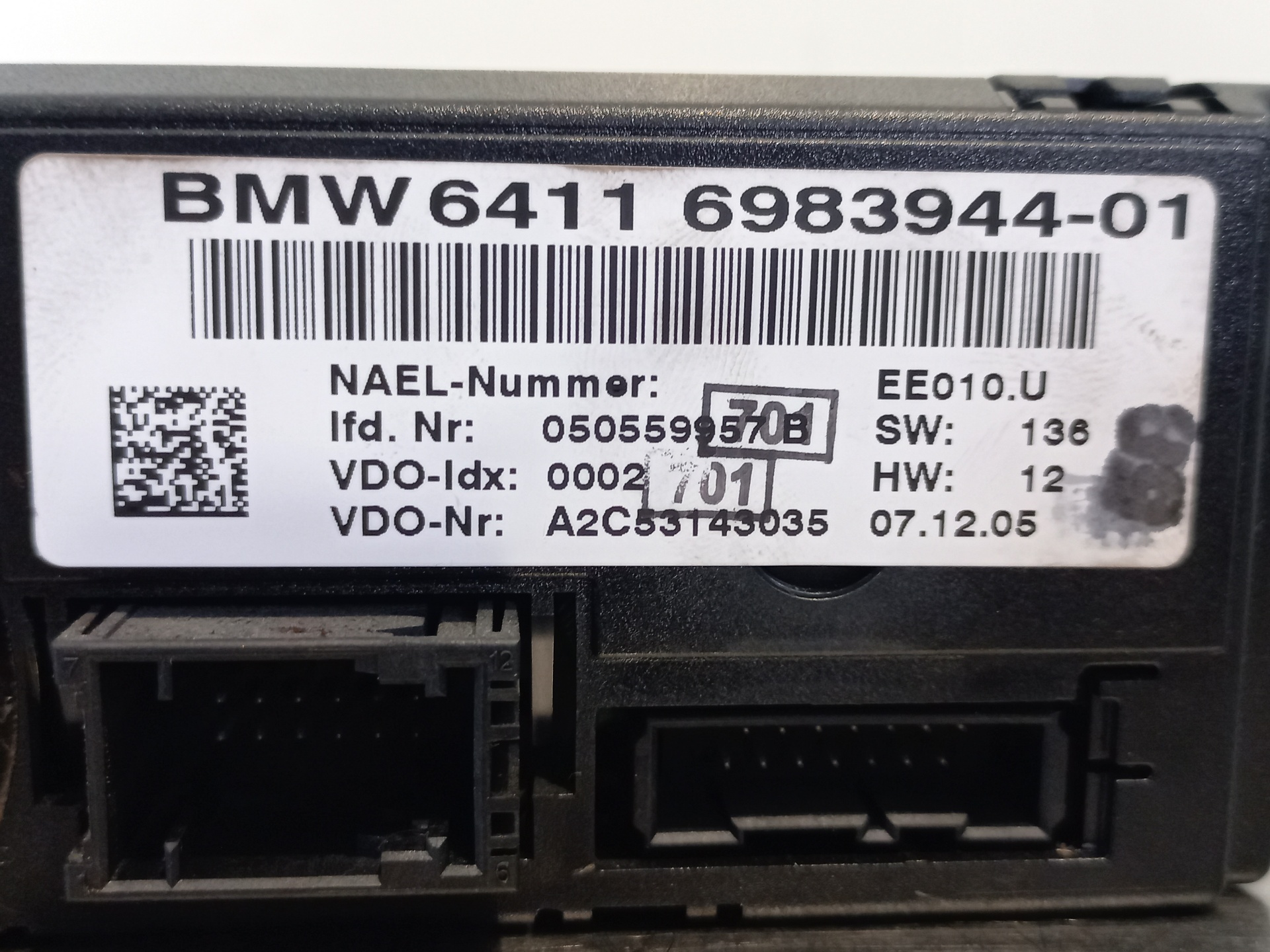 BMW 1 Series E81/E82/E87/E88 (2004-2013) Ilmastonhallintayksikkö 6411698394401 26418745