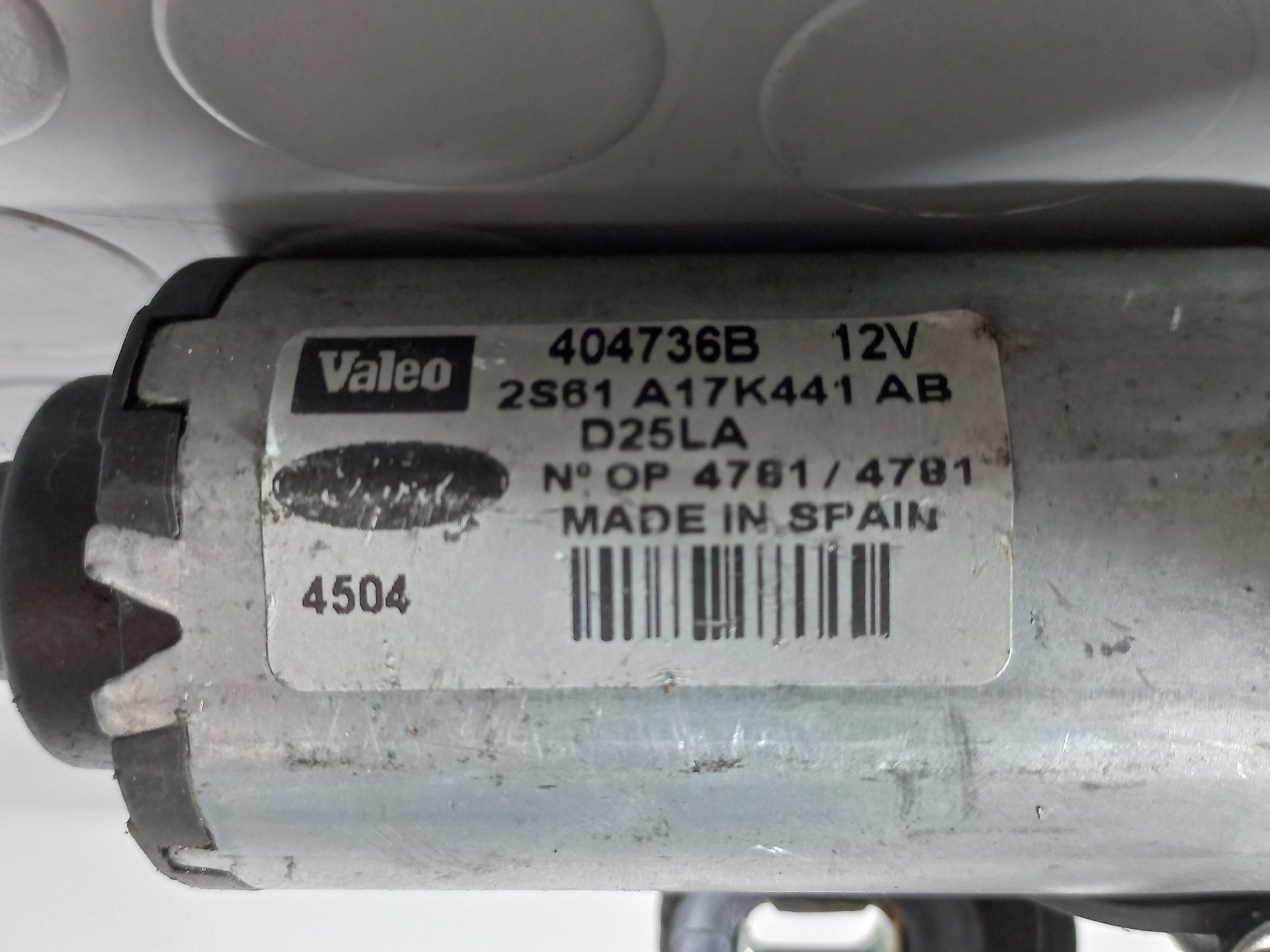 FORD Fusion 1 generation (2002-2012) Tailgate  Window Wiper Motor 2S61A17K441AB 24891882