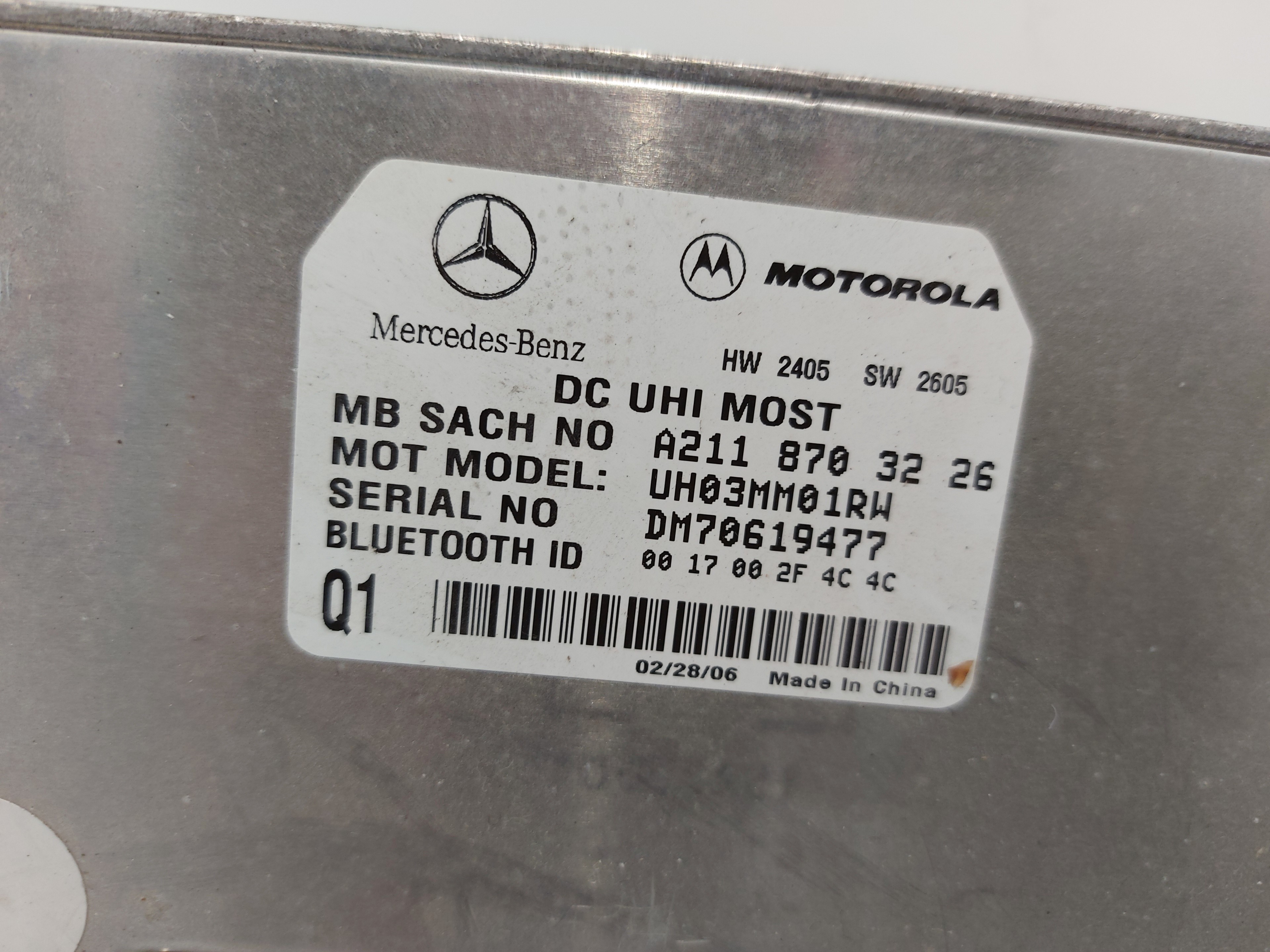 MERCEDES-BENZ M-Class W164 (2005-2011) Другие блоки управления A2118703226 26409003