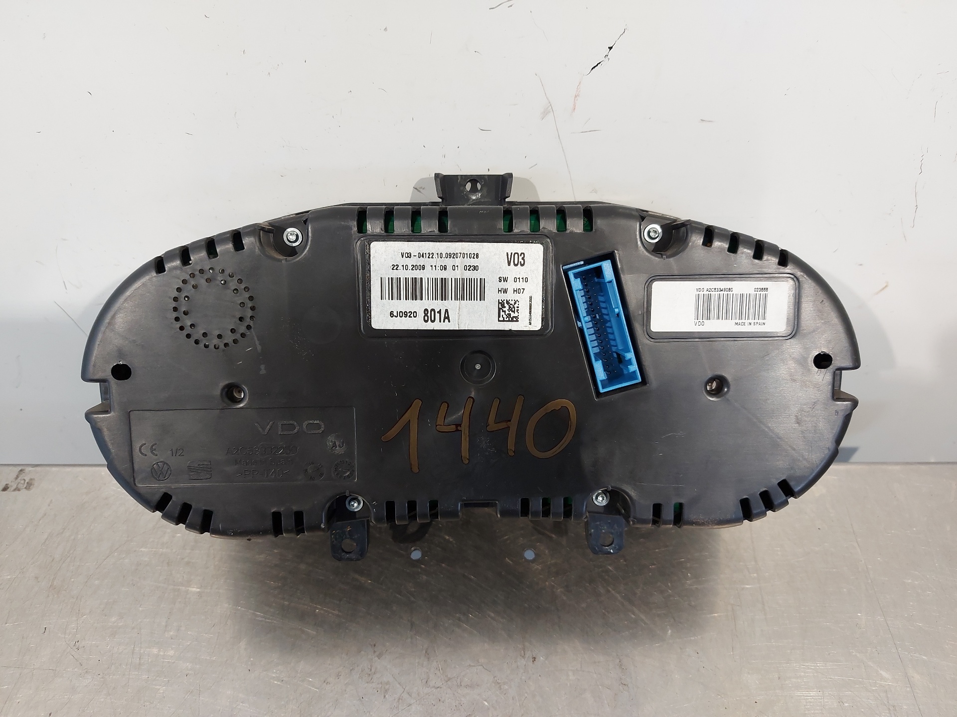 ALFA ROMEO MiTo 955 (2008-2020) Speedometer 6J0920801A 26411046