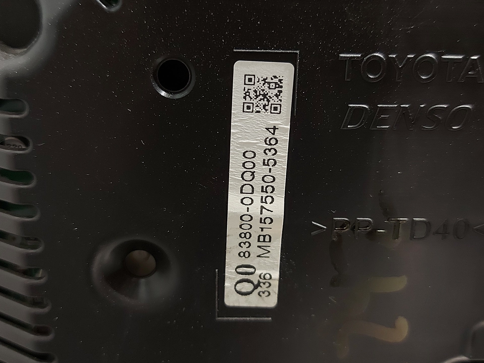 TOYOTA Yaris 3 generation (2010-2019) Rýchlosťomer 838000DQ00 26409897