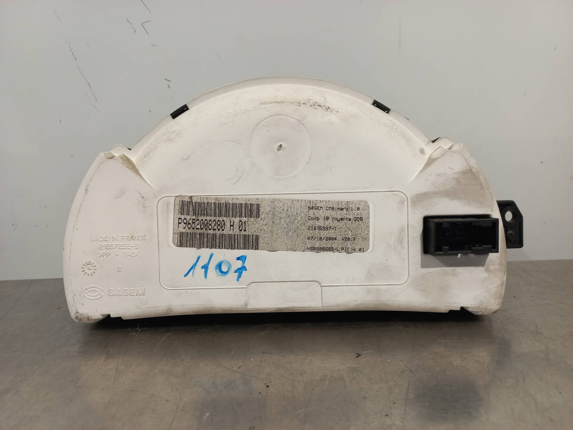 CITROËN C3 1 generation (2002-2010) Compteur de vitesse 9652008280 24886935