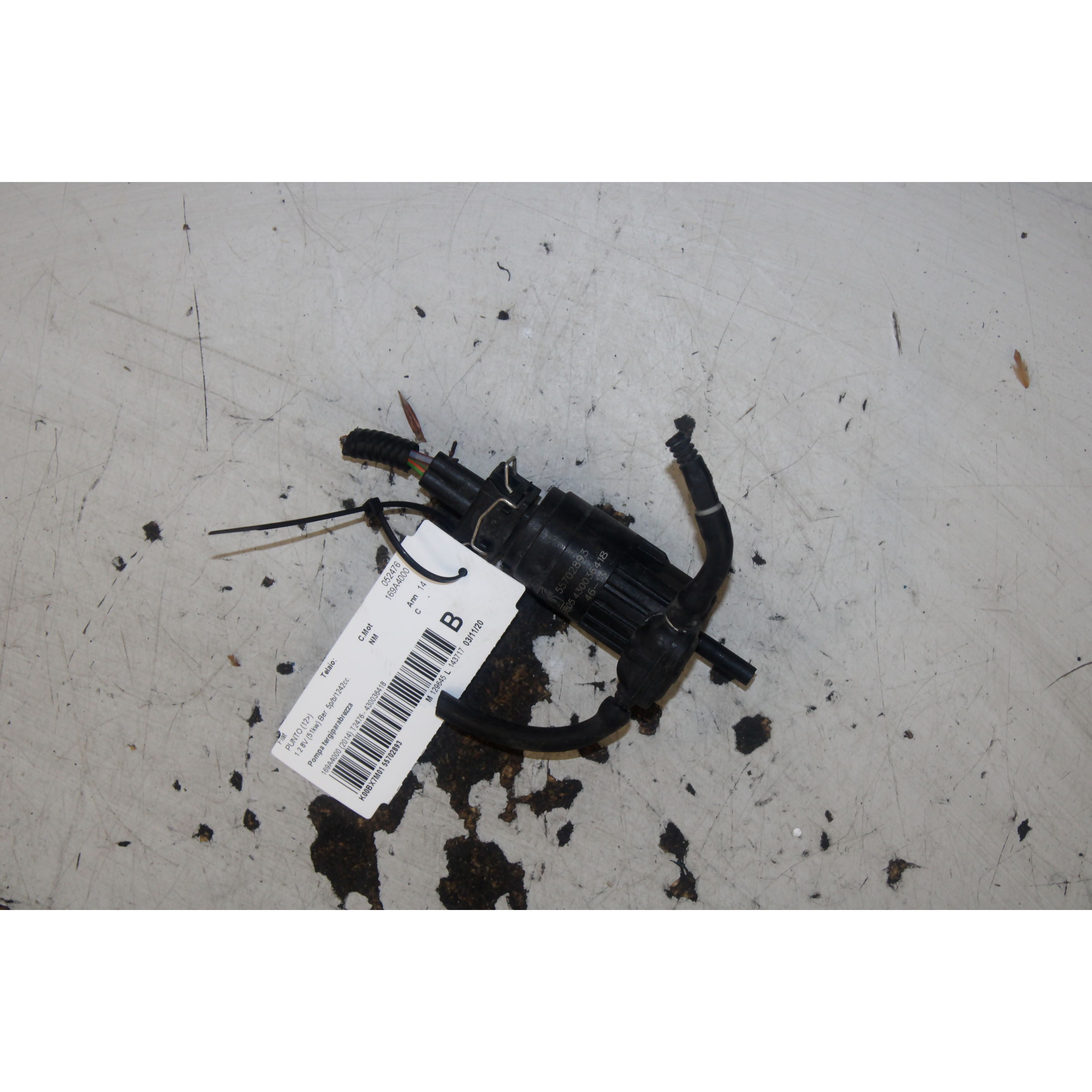 Bomba limpiaparabrisas delantera 169A4000 55702893 ,71740942 ,71744225 de Fiat Meriva b monospace (s10) 2010-2017