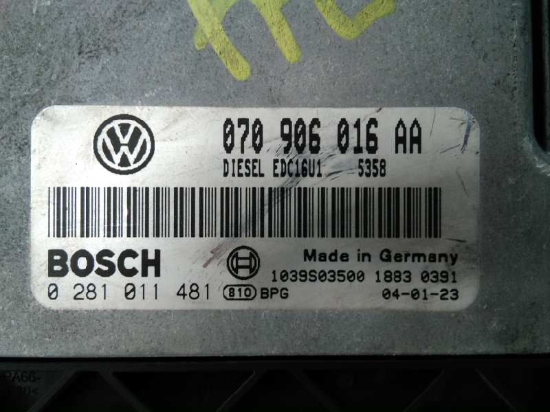 VOLKSWAGEN Touareg 1 generation (2002-2010) Engine Control Unit ECU 070906016AA,0281011481,E2-A1-23-3 18507057