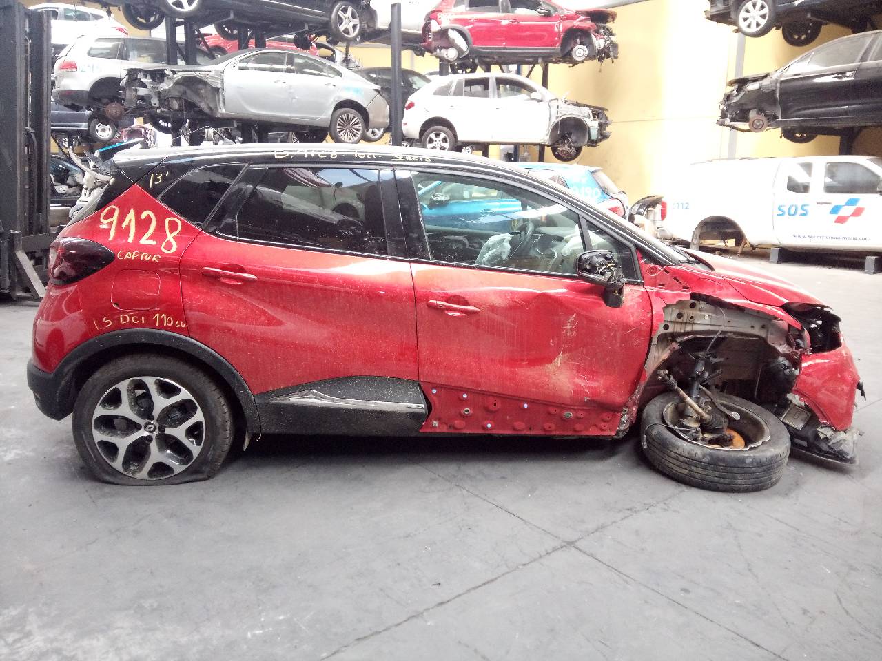 RENAULT Captur 1 generation (2013-2019) Galinių kairių durų stiklo pakelėjas 12800147201D,E1-A1-4-2 18737098