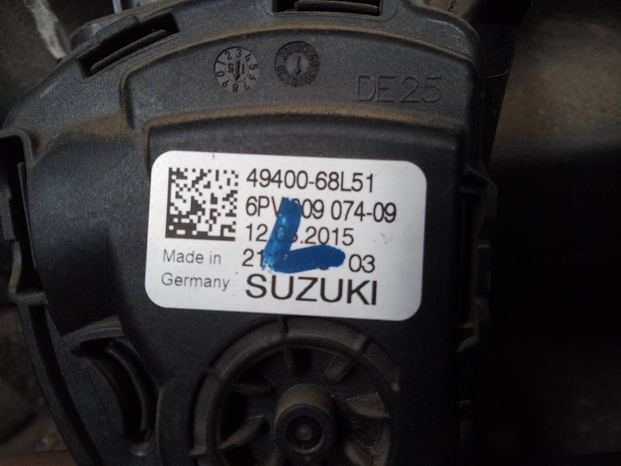 SUZUKI Swift 4 generation (2010-2016) Throttle Pedal 4940068L51, 6PV00907409 21826532