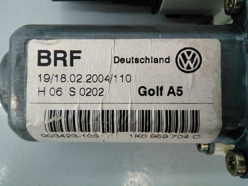 VOLKSWAGEN Golf 5 generation (2003-2009) Jobb hátsó ajtó ablakvezérlő motorja 1K0959704C,E1-B6-50-2 18461493