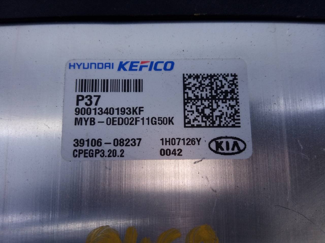 KIA Rio 4 generation (2016-2024) Variklio kompiuteris 3910608237,9001340193KF,E3-A3-40-1 18762887