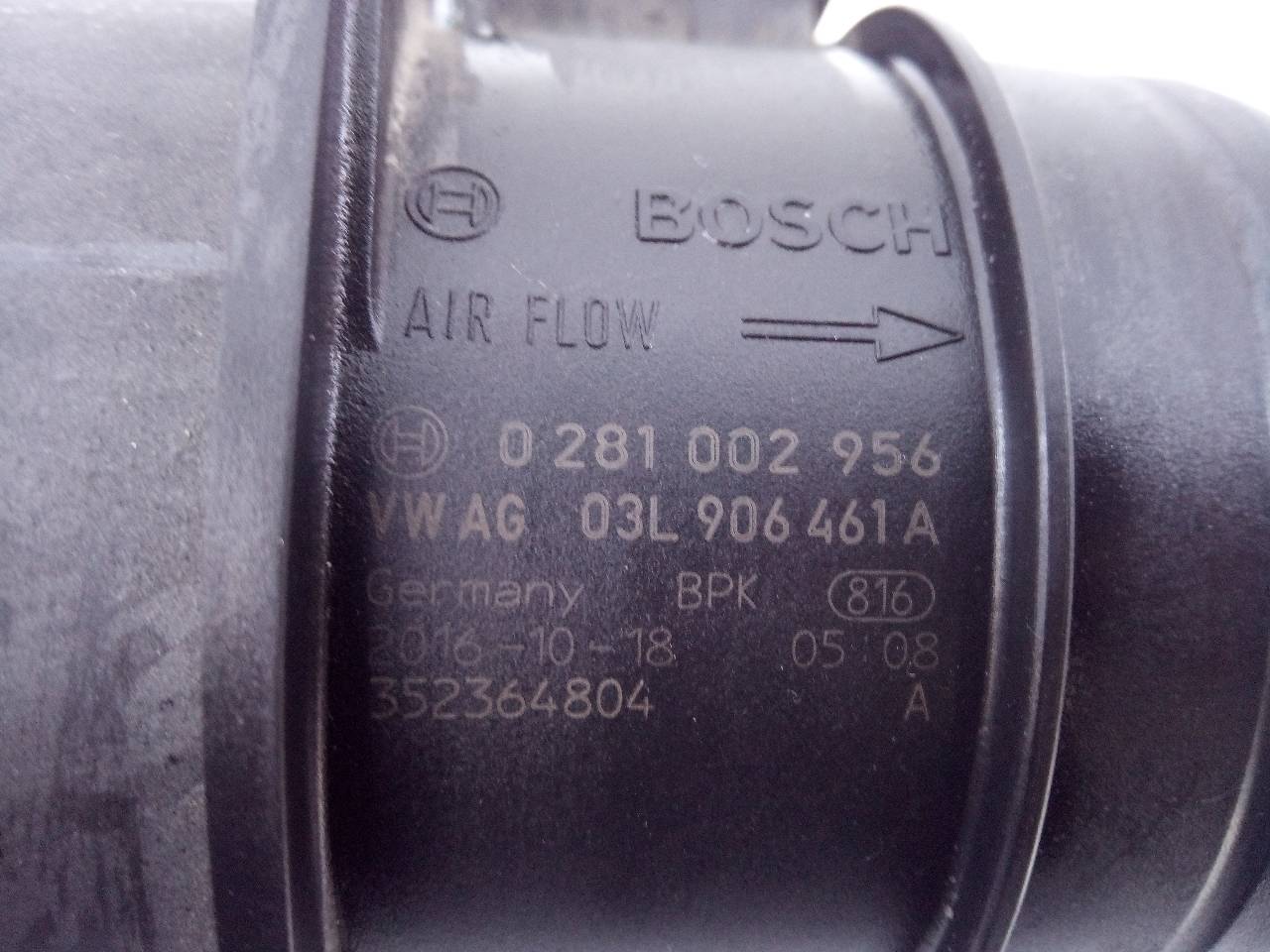 AUDI A7 C7/4G (2010-2020) Mass Air Flow Sensor MAF 03L906461A, 0281002956, E2-A1-24-7 23298888