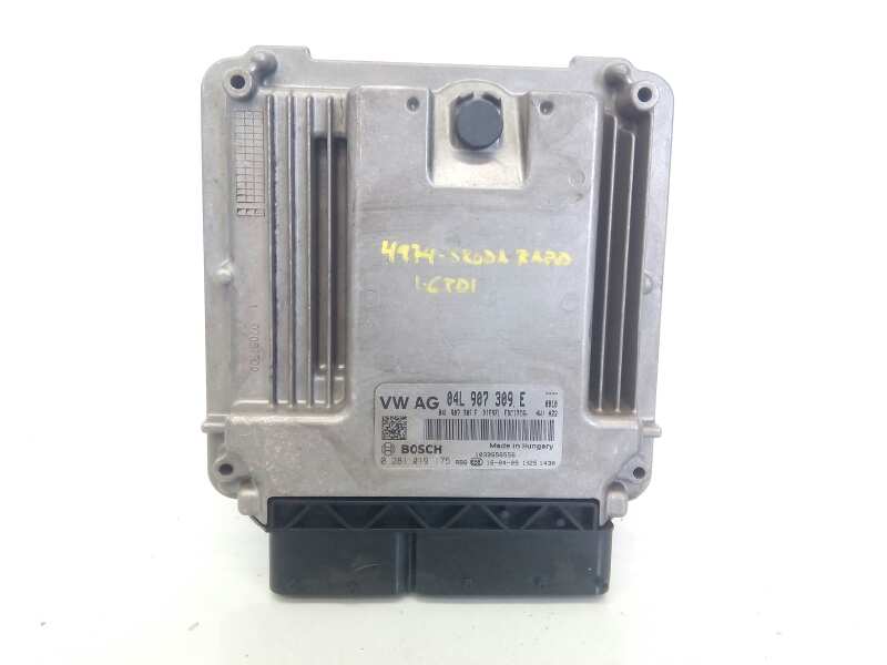 SKODA Rapid 2 generation (1985-2023) Engine Control Unit ECU 04L907309L, E2-A1-3-3 18397148