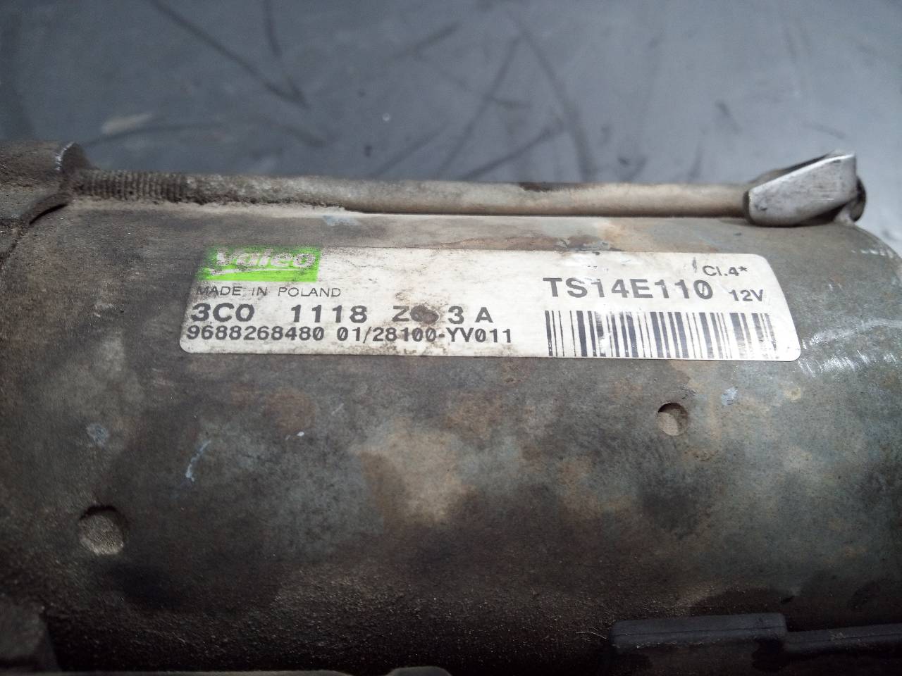 CITROËN Nemo 1 generation (2008-2015) Starter Motor TS14E110, 9688268480, P3-B8-10-4 20596593