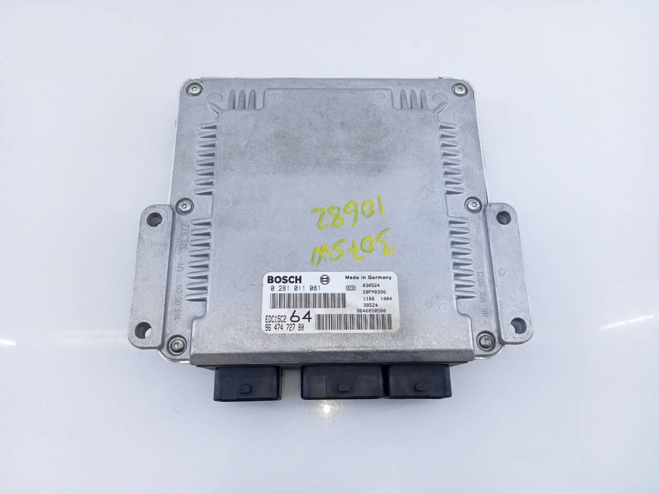 SKODA 307 1 generation (2001-2008) Moottorin ohjausyksikkö ECU 9647472780,0281011081,E3-B2-40-2 20960887