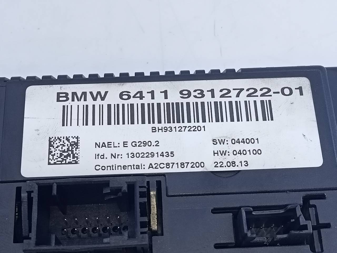 BMW X4 F26 (2014-2018) Climate  Control Unit 6411931272201, E3-A2-29-2 21800211