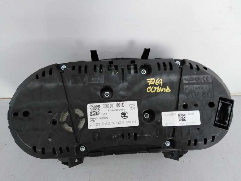 SKODA Octavia 3 generation (2013-2020) Speedometer 5E0920861D, E2-A1-25-3 24288320