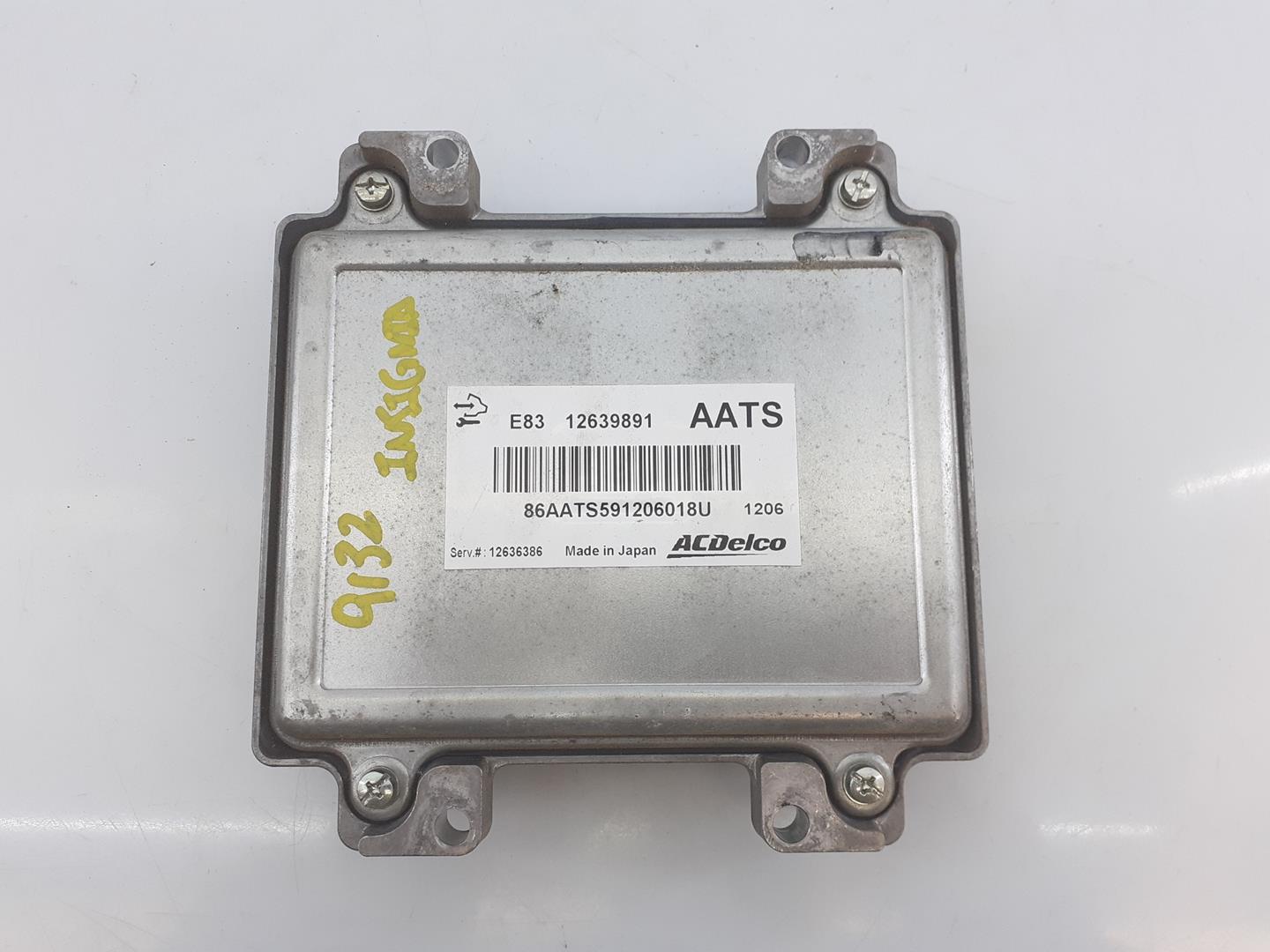 OPEL Insignia A (2008-2016) Engine Control Unit ECU 12639891,E3-A5-28-3 18741419