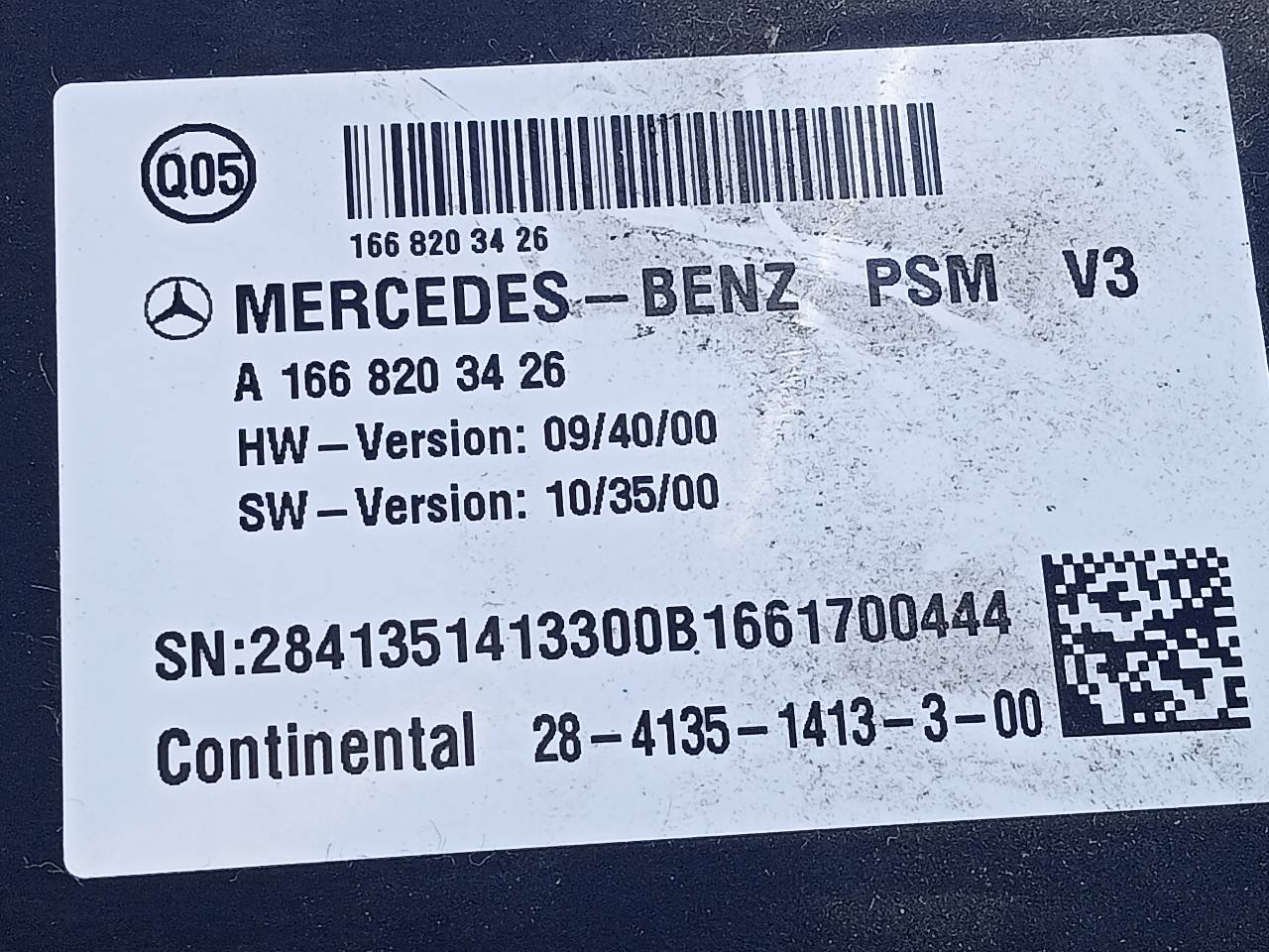 MERCEDES-BENZ GLE W166 (2015-2018) Autres unités de contrôle A1668203426, E3-A1-5-1 23723485