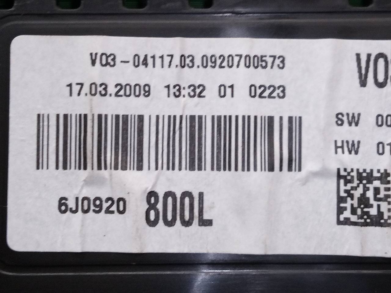 SEAT Cordoba 2 generation (1999-2009) Спидометр 6J0920800L,E2-A1-36-1 18718567