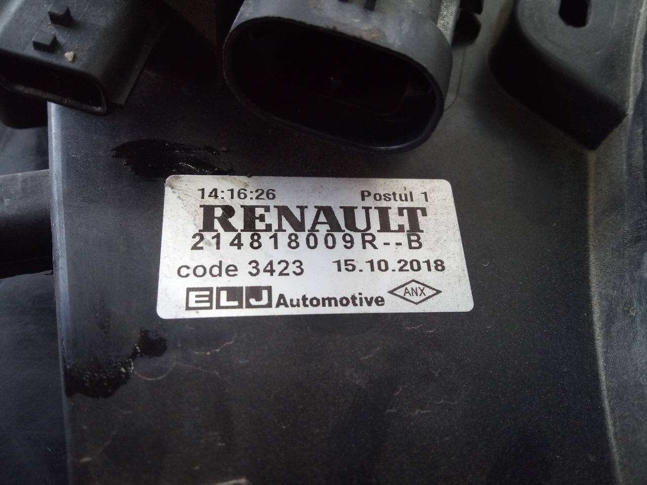 RENAULT Clio 4 generation (2012-2020) Difūzoriaus ventiliatorius 214818009R, P2-A7-9 18793337