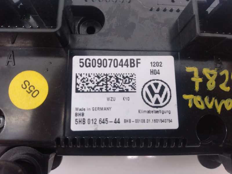 VOLKSWAGEN Touran 3 generation (2015-2023) Climate  Control Unit 5G0907044BF,E2-A1-38-8 24291892