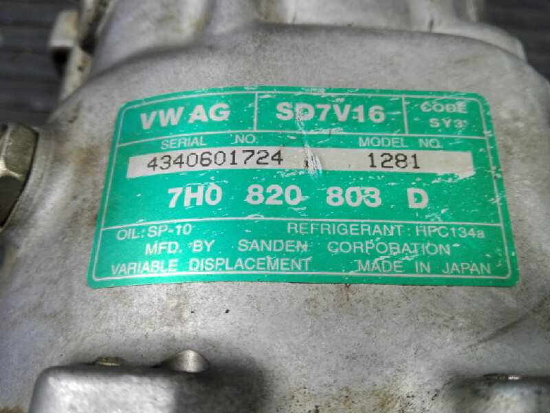 VOLKSWAGEN Caddy 3 generation (2004-2015) Air Condition Pump 7H0820803D,4340601724,P3-A1-10-2 18474706