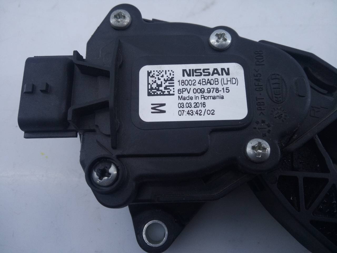 NISSAN Qashqai 2 generation (2013-2023) Gaspedal 180024BA0B,E3-B4-37-2 21622263