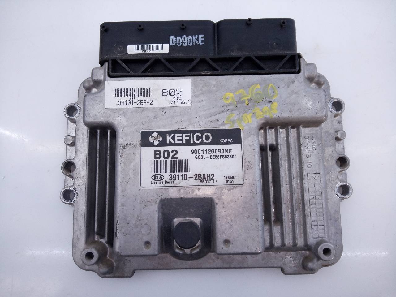 KIA Sportage 3 generation (2010-2015) Unitate de control motor 391102BAH2,E3-A3-40-1 18778355