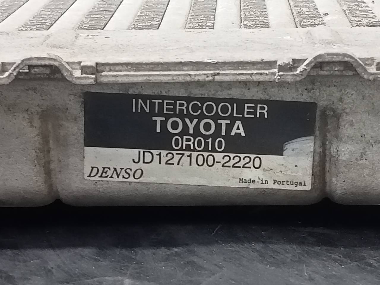 TOYOTA Corolla Verso 1 generation (2001-2009) Interkūlerio radiatorius JD1271002220, P2-B10-4 23294637