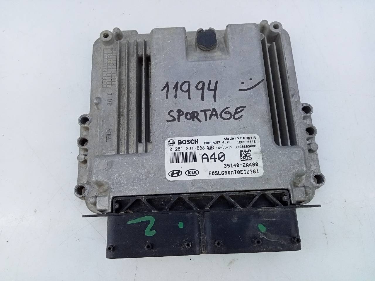 KIA Sportage 3 generation (2010-2015) Engine Control Unit ECU 391402A400,E3-A3-24-2 23299283