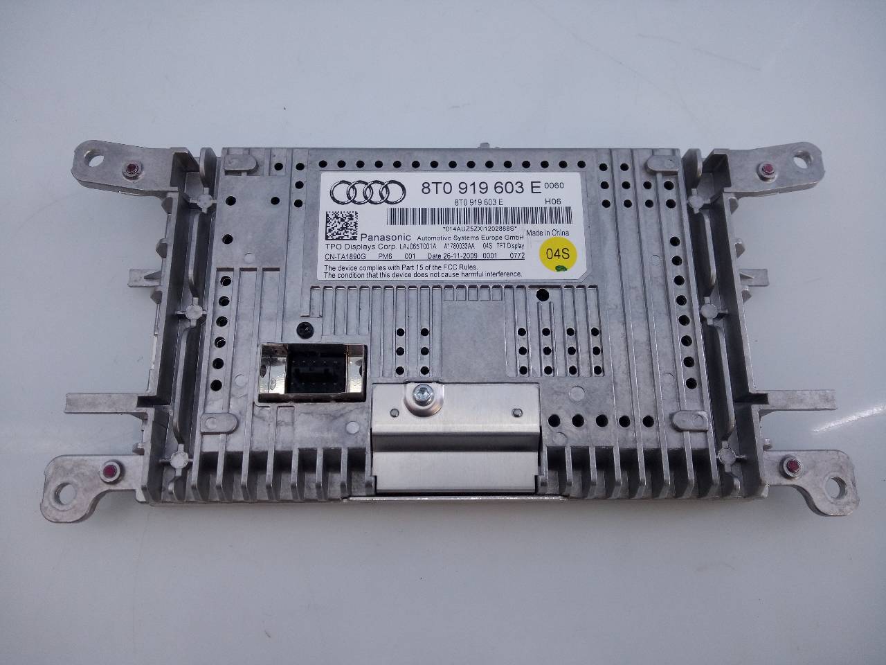 AUDI A6 C6/4F (2004-2011) Zenelejátszó GPS nélkül 8T0919603E, E2-A1-8-7 18650790