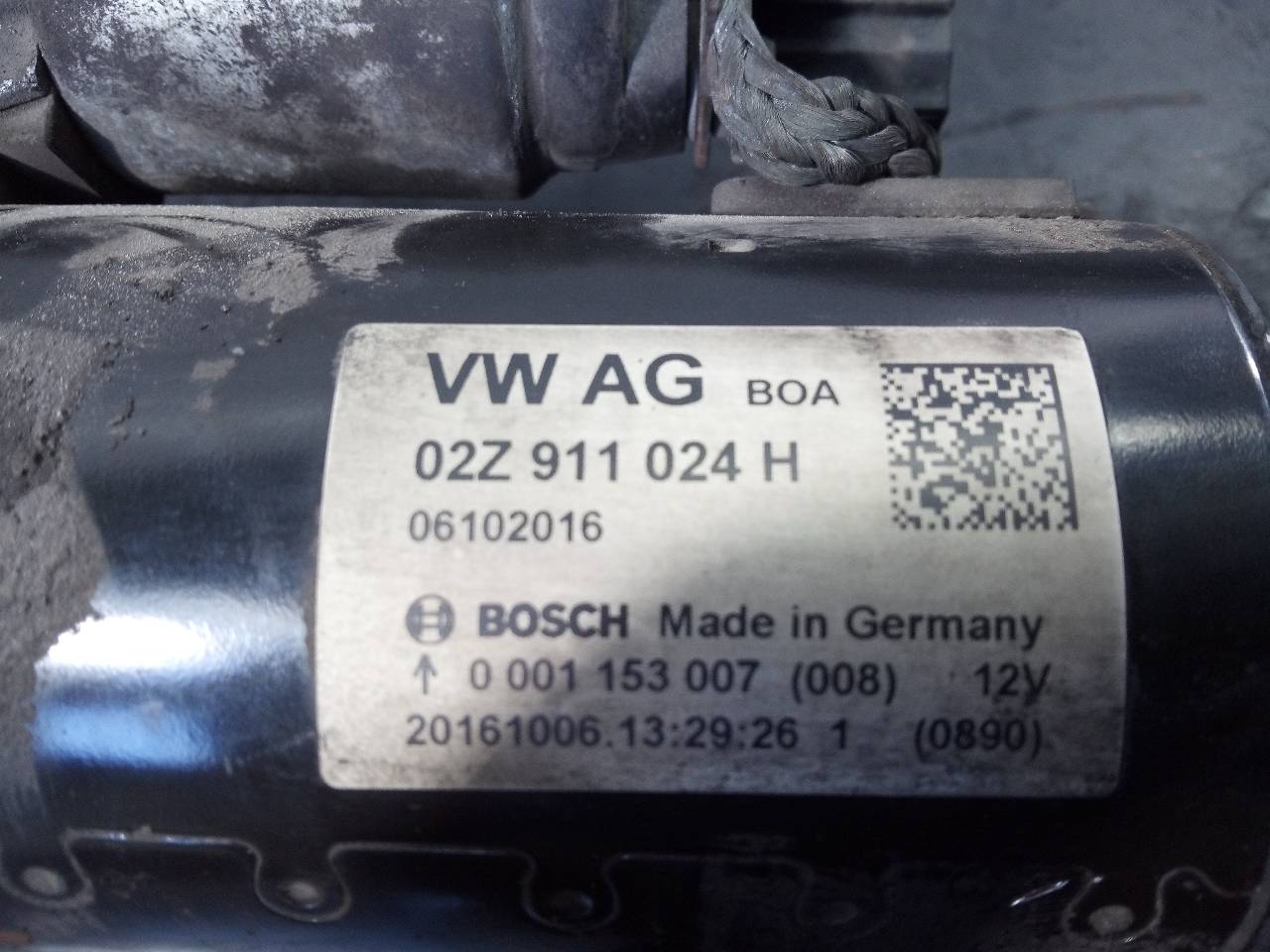 SEAT Toledo 4 generation (2012-2020) Стартер 02Z911024H,P3-A10-7-2 20959354