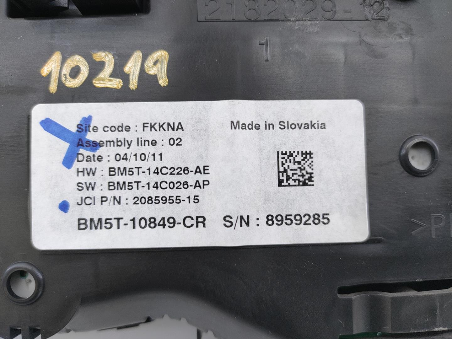 FORD C-Max 2 generation (2010-2019) Speedometer BM5T10849CR, 8959285, E3-B3-45-2 20956127