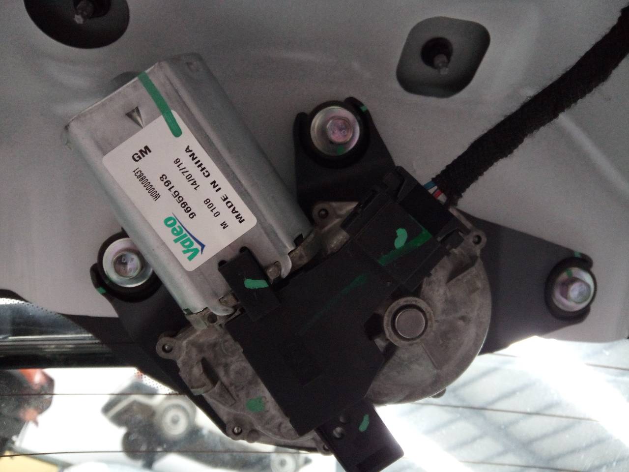OPEL Mokka 1 generation (2012-2015) Galinio dangčio (bagažinės) valytuvo varikliukas 96955193 21800202