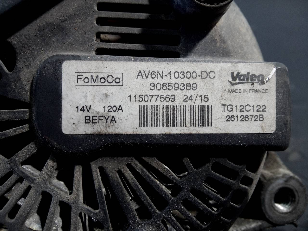 FORD Fiesta 5 generation (2001-2010) Ģenerators 30659389, AV6N10300DC 20960741