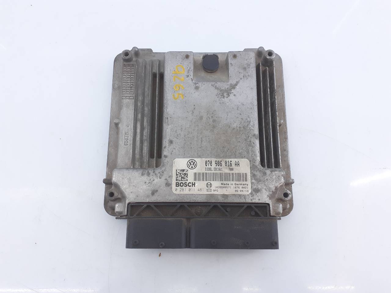 VOLKSWAGEN Touareg 1 generation (2002-2010) Engine Control Unit ECU 070906016AA, 0281011481, E2-A1-39-3 24074633