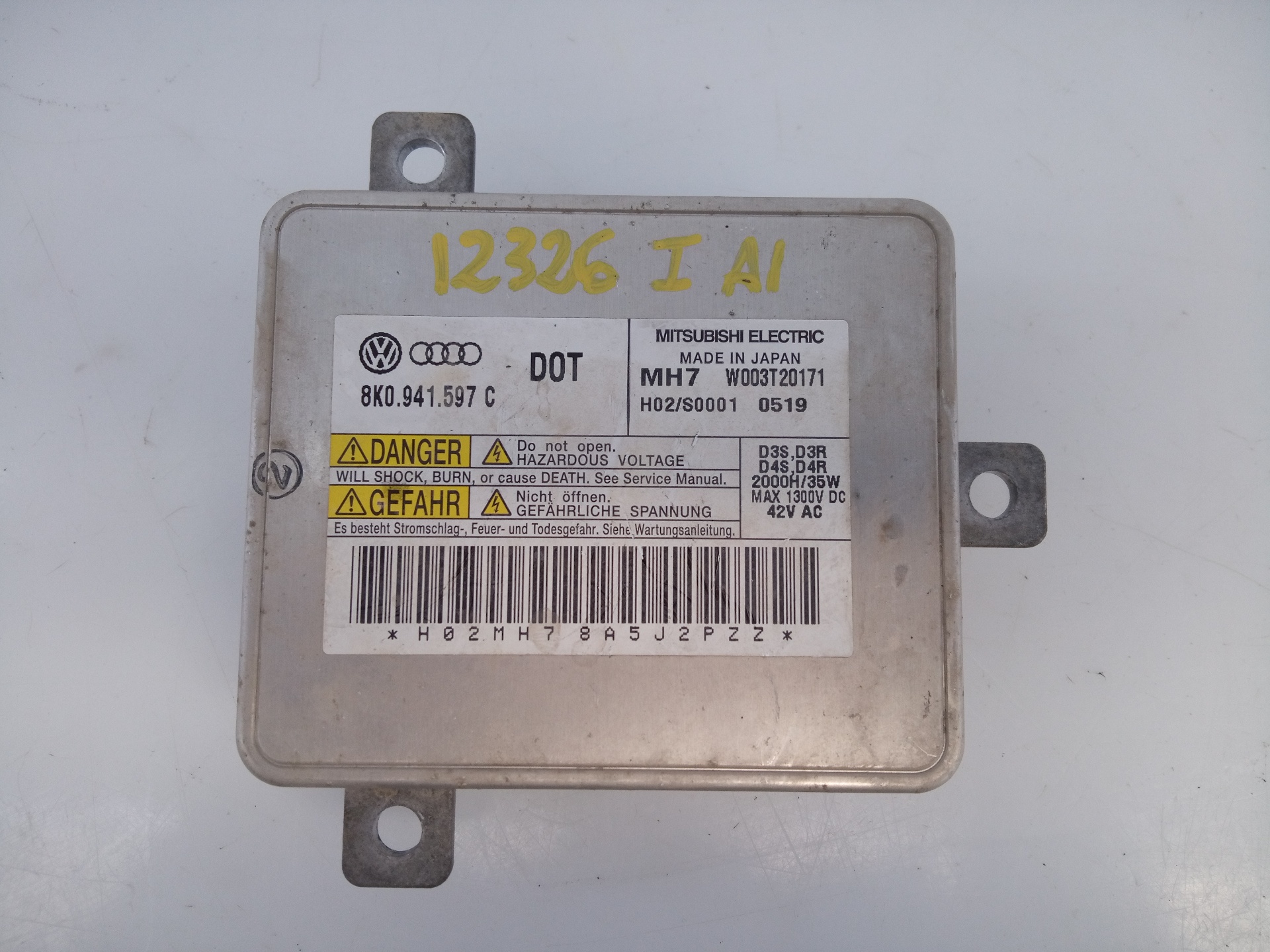 AUDI A1 8X (2010-2020) Xenon Light Control Unit 8K0941597C,E2-A1-23-1,E2-A1-23-1 26270804