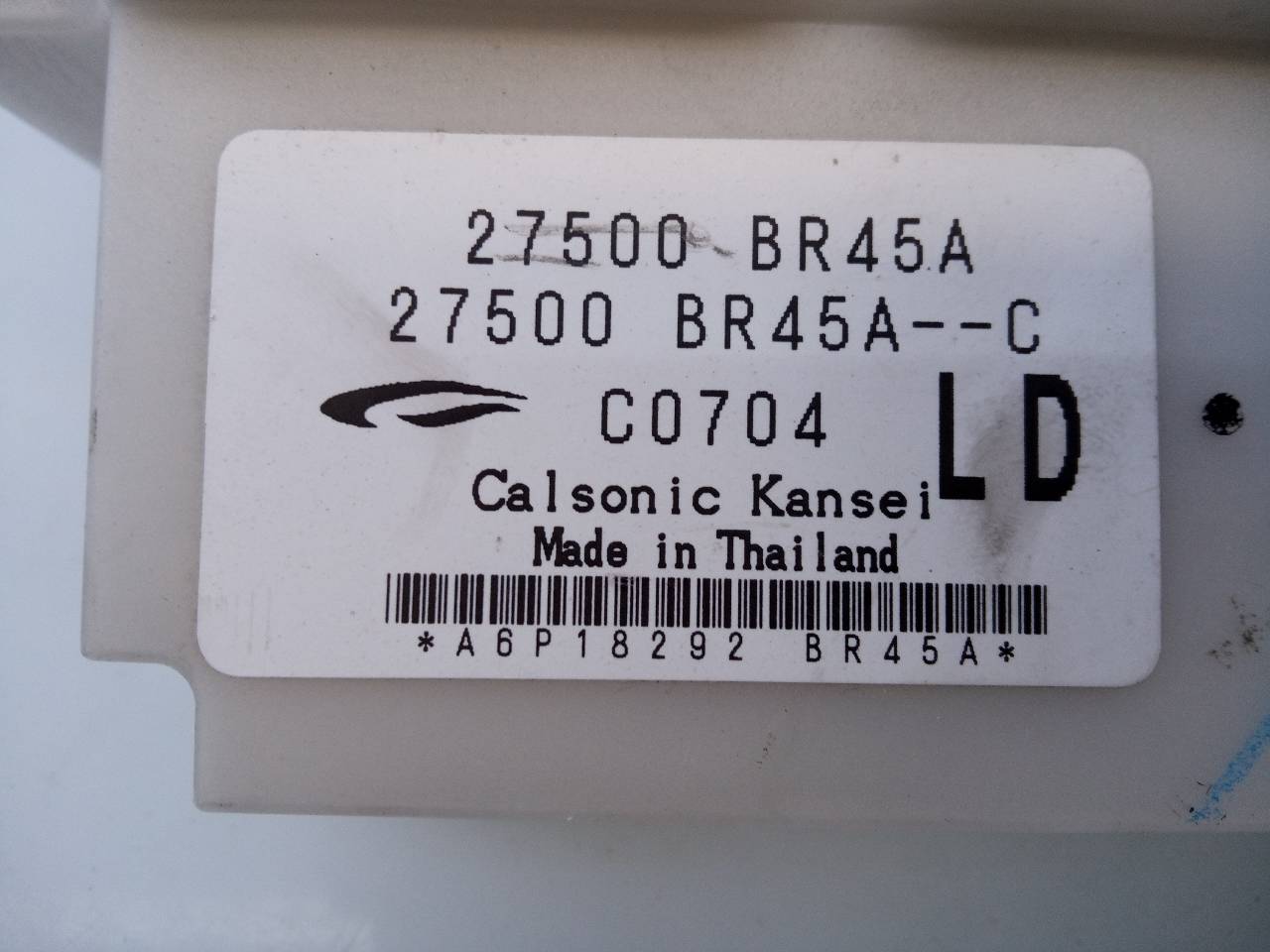 NISSAN Qashqai 1 generation (2007-2014) Ilmastonhallintayksikkö 27500BR45A,E3-B4-22-3 18610057